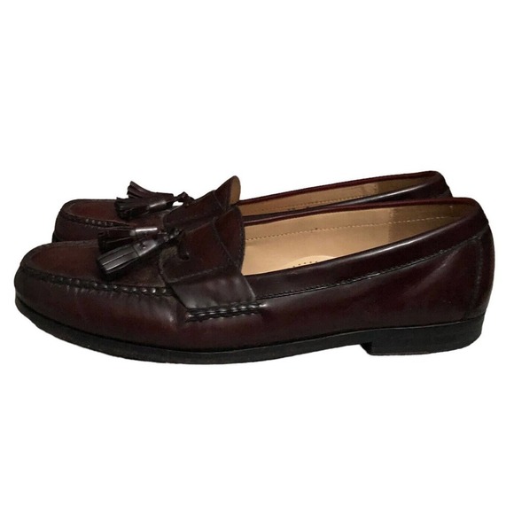 Cole Haan Men\'s Size 10 B Pinch Tassel Loafer Burgundy C03507 main image 5